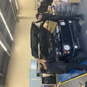 着々と作業が進むジムニーLittle.Dコンプリート。納車までもう少しですよ！！滋賀でカスタムカーを買うならアタッカーで！！